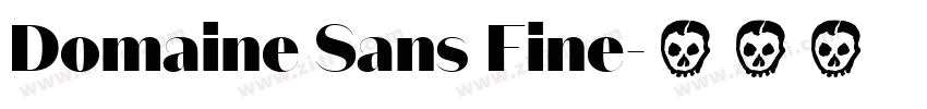 Domaine Sans Fine字体转换